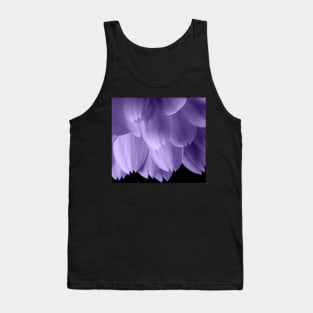 Ultra violet purple flower petals black Tank Top